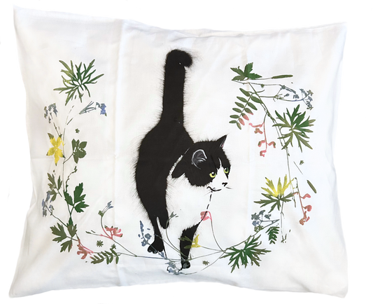 Pillowcase "Greeting cat"