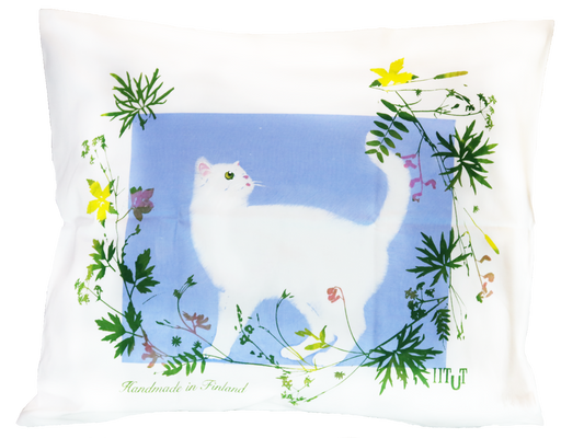 Pillowcase "White cat silhouette"